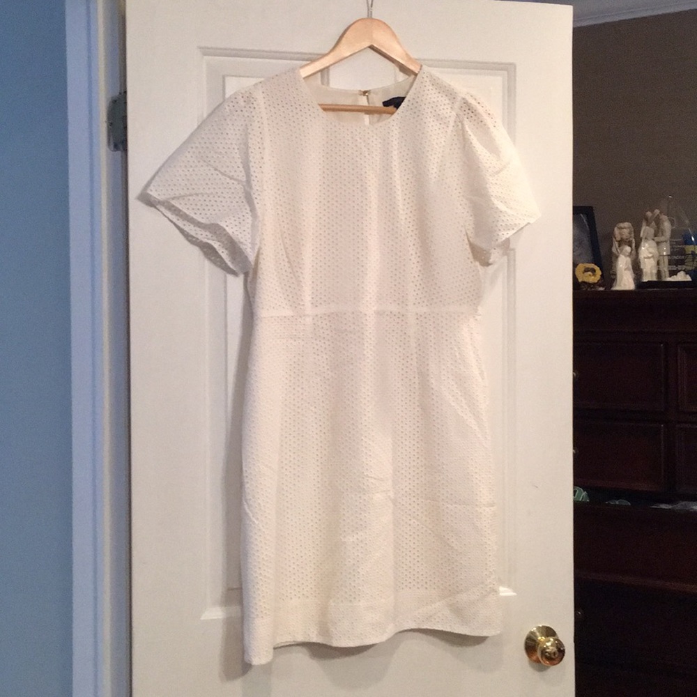 JCrew White eyelet dress